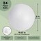 24 Pack 3 Inch Foam Balls for Arts and Craft Supplies, DIY (Polystyrene)